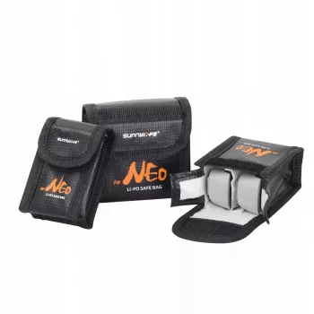Sac ignifuge SUNNYLIFE pour 2 batteries DJI Neo / Neo 2