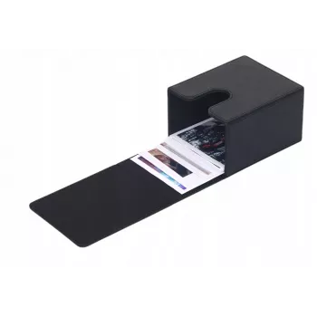 Boîte de rangement photo LOVEINSTANT pour 100 tirages – Compatible avec Fuji Instax Wide, Square, Polaroid 600, Now – Noir avec fenêtre de visualisation