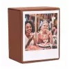 LOVEINSTANT Boîte de rangement photo pour 100 photos instantanées compatible avec Fuji Instax Wide, Square, Polaroid 600, i-Type (Now) - Marron avec fenêtre de visualisation