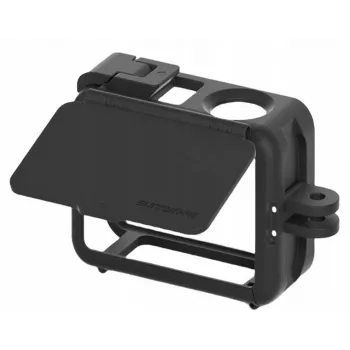 SUNNYLIFE Support cadre + cache-objectif pour DJI Osmo Action 5 Pro / 4 / 3 - Noir