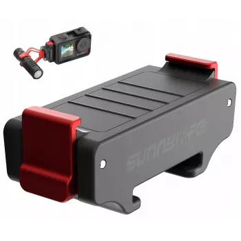 SUNNYLIFE Support adaptateur pour DJI Osmo Action 5 Pro / 5 / 4 / 3 - Griffe ISO - Noir