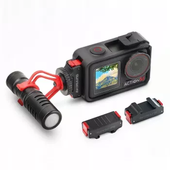 SUNNYLIFE Support adaptateur pour DJI Osmo Action 5 Pro / 5 / 4 / 3 - Griffe ISO - Noir
