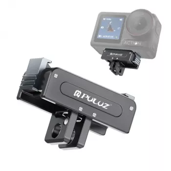 Adaptateur de fixation PULUZ 1/4 inch vers GoPro pour DJI Osmo Action 5 Pro / 4 / 3 - Noir