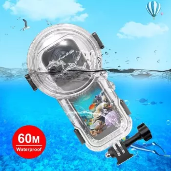 Caisson étanche sous-marin PULUZ jusqu'à 60 m pour Insta360 X5 / X 5 / Pu756t