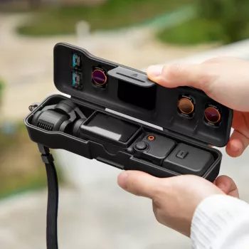 Étui de transport rigide SUNNYLIFE pour DJI Osmo Pocket 3 et accessoires, noir