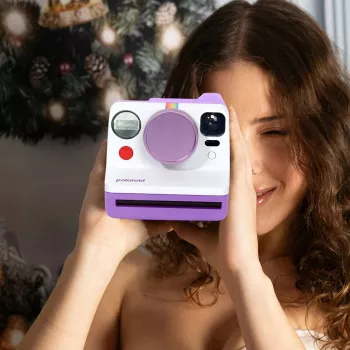 Bouchon d'objectif en aluminium LOVEINSTANT pour Polaroid Now / Now+, violet