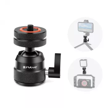Rotule PULUZ pour appareil photo 3D, filetage 1/4 pouce, 2 griffes froides ISO jusqu'à 3 kg PU1057B