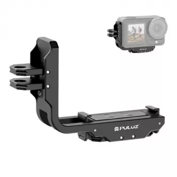 Rail cage PULUZ PU768B pour DJI Osmo Action 5 Pro / 4, horizontal et vertical