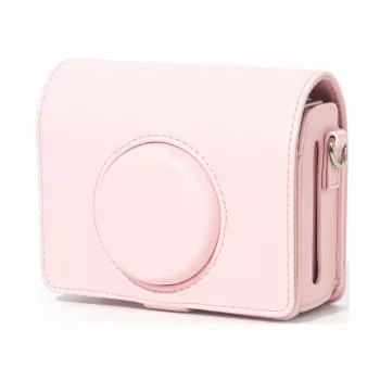 Housse de protection sacoche LOVEINSTANT pour Fujifilm Instax Mini Evo - rose / horizontal