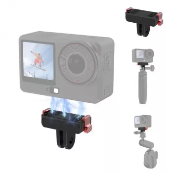 Adaptateur de montage magnétique à libération rapide PULUZ pour DJI Osmo Action 6 / Nano / support GoPro PU1070B
