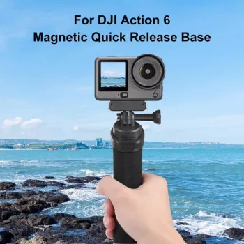 Support magnétique à libération rapide PULUZ avec fixation GoPro pour DJI Osmo Action 6 / Nano / Puluz / PU1079B