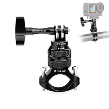Fixation guidon 360° PULUZ PU796B pour moto/vélo pour GoPro SJCAM Xiaomi DJI