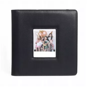 LOVEINSTANT Album photo pour 288 photos, compatible avec Fuji Instax Wide 400/300, Polaroid 600/Now, noir