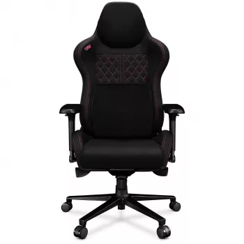 Chaise de bureau Yumisu 2050 Magnetic, tissu, noir/rose