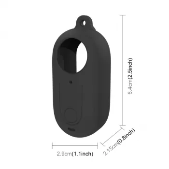 Étui de protection en silicone PULUZ avec cache d'objectif pour Insta360 GO 3 – Noir