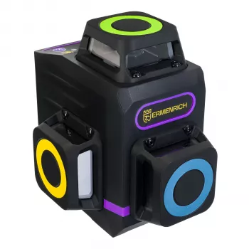 Niveau laser Ermenrich LV60 PRO - faisceau vert, auto-nivelant, 2 lignes, portée jusqu'à 60 m