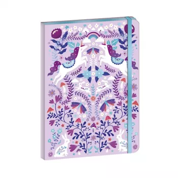 Janod Unicorn Dreamland Elastic Band Notebook, 6+