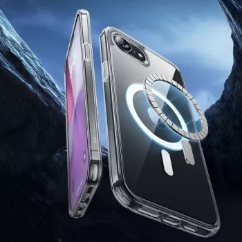 Coque ESR Classic Hybrid HaloLock MagSafe pour iPhone 16e / 17e, transparente