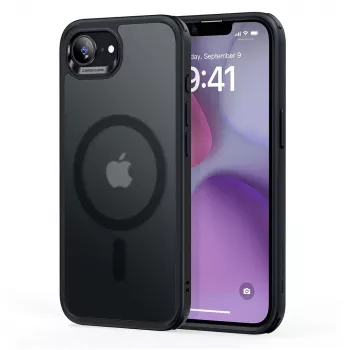 Coque ESR Classic Hybrid HaloLock MagSafe pour iPhone 16e / 17e, noir givré