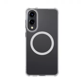 Coque AMAZINGTHING Minimal Mag avec anneau magnétique pour Samsung Galaxy S25 Edge - transparente