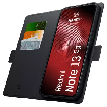 Coque 3MK PROTECTION Hardy Foldy pour Redmi Note 13 5G, noire