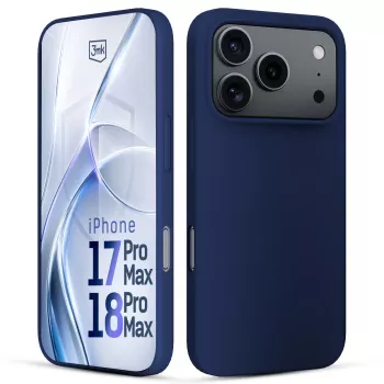Coque 3MK PROTECTION Hardy Mellow pour Apple iPhone 17 Pro Max, bleu foncé