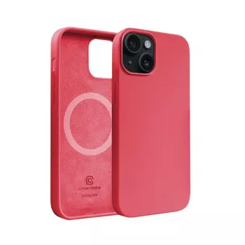 Coque magnétique Crong Color Cover MagSafe pour iPhone 15 Plus (rose)