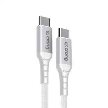 Crong Armor Link câble USB-C vers USB-C 100W PD 5A 200cm blanc