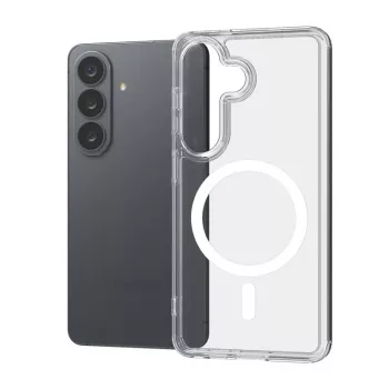Coque magnétique Crong Hybrid Clear avec MagSafe pour Samsung Galaxy S26+ (transparente)