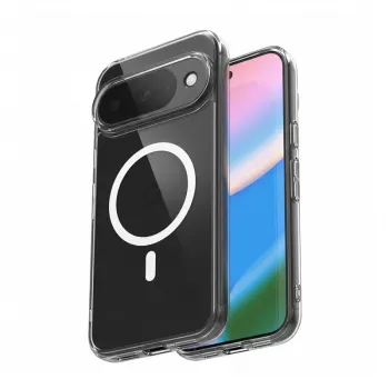 Coque magnétique Crong Hybrid Clear avec MagSafe pour Google Pixel 10 / 10 Pro, transparente