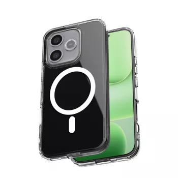 Coque magnétique Crong Hybrid Clear MagSafe pour Honor 600 Lite 5G (transparente)