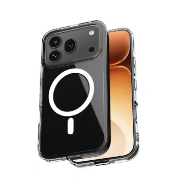 Coque magnétique Crong Hybrid Clear pour Honor 600 Pro 5G, compatible MagSafe, transparente