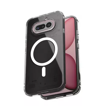 Coque magnétique Crong Hybrid Clear pour Nothing Phone 4a, compatible MagSafe, transparente