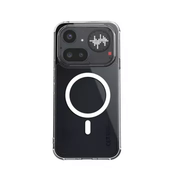 Coque magnétique Crong Hybrid Clear MagSafe pour Nothing Phone 4a Pro (transparente)