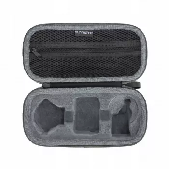 Étui de transport de protection SUNNYLIFE pour Insta360 Go 3, noir, nylon, EVA, résistant aux chocs, à la poussière et aux éclaboussures, avec dragonne