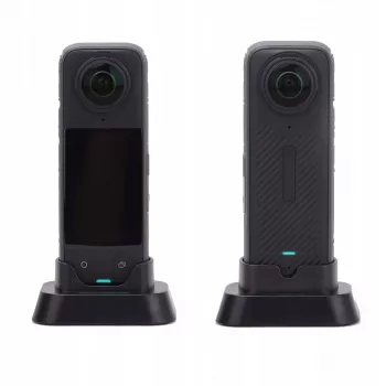 Mini support de trépied SUNNYLIFE pour caméra d'action Insta360 X4 - Noir, trépied de table pliable avec vis 1/4 de pouce-20, pieds en caoutchouc antidérapants, compact et portable