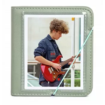 Album photo LOVEINSTANT pour 28 photos compatible avec Fuji Instax Wide, Square, Polaroid 600, SX-70, Now - Vert