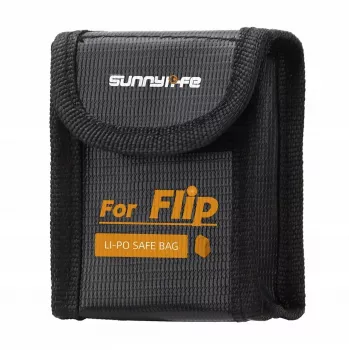 Sac ignifuge de sécurité pour batterie LiPo SUNNYLIFE pour drone DJI Flip - capacité 1 batterie
