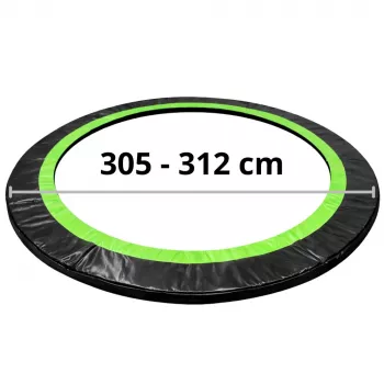 Protection de ressorts Lean pour trampoline noire 305-312 cm 10 ft