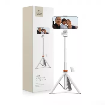 Tech-Protect L03S Perche à selfie trépied Blanc