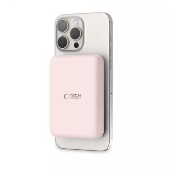 TECH-PROTECT PB11 LIFEMAG MagSafe banque d'alimentation 10000mAh rose