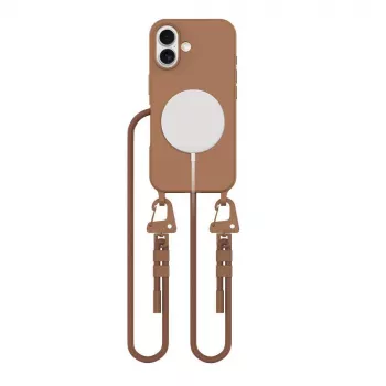 Tech-Protect Magnecklace MagSafe iPhone 16 Marron chocolat