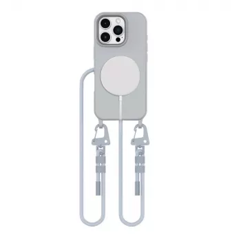 Cordon de téléphone MagSafe Tech-Protect Magnecklace pour iPhone 16 Pro Max gris
