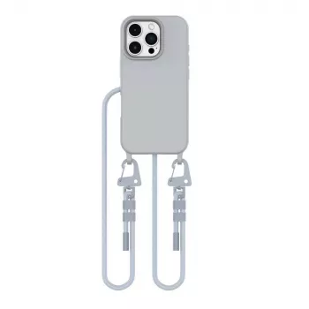 Cordon de téléphone MagSafe Tech-Protect Magnecklace pour iPhone 16 Pro Max gris
