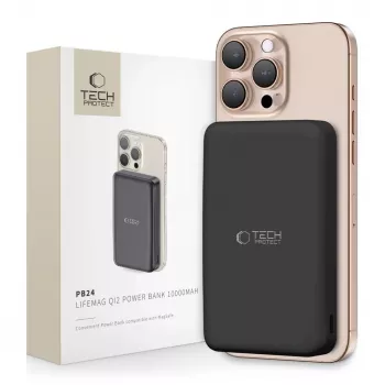 TECH-PROTECT PB24 LIFEMAG QI2 MAGSAFE BATTERIE EXTERNE 10000MAH NOIR