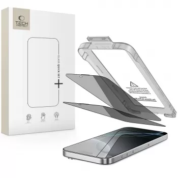 Protection d'écran confidentialité TECH-PROTECT Quick Set SPY+ lot de 2 pour iPhone 16 Pro Max