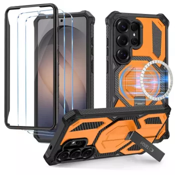 TECH-PROTECT MAGBLAST MAGSAFE + GLASS 2-PACK GALAXY S26 ULTRA noir/orange