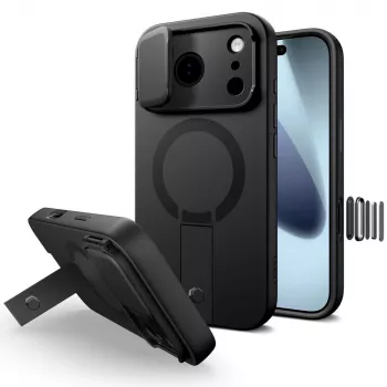 Coque TECH-PROTECT KEVLAR AURA MAGSAFE IPHONE 17 PRO MAX noire