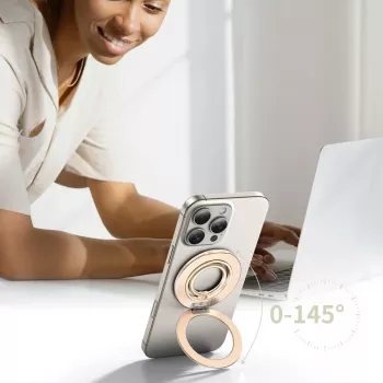 TECH-PROTECT MMR600 anneau magnétique MagSafe pour téléphone or satiné