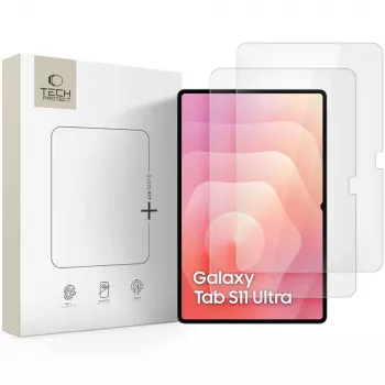 Protection d'écran en verre trempé Glass Fit+ Tech-Protect pour Samsung Galaxy Tab S8 Ultra/S9 Ultra/S10 Ultra/S11 Ultra 14,6 inch (lot de 2)